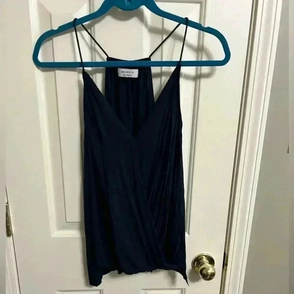 Bailey 44 Aviary Surplice Strappy Navy Blue Tank Top Size Small - Picture 1 of 7